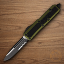 Microtech Auto Daytona Folding Knife 3.13" Premium Steel Blade OD Green Aluminum Handle
