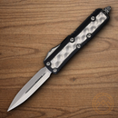 Microtech Auto Daytona Folding Knife 3.13" Bohler M390 Steel Blade Black Aluminum Handle