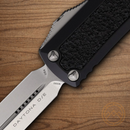 Microtech Auto Daytona Folding Knife 3.13" Premium Steel Blade Black Aluminum Handle
