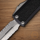 Microtech Auto Daytona Folding Knife 3.13" Premium Steel Blade Black Aluminum Handle
