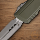 Microtech Auto Luminary Folding Knife 3.5" Bohler M390MK Steel Blade Green Aluminum Handle