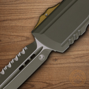 Microtech Auto Luminary Folding Knife 3.5" Bohler M390MK Steel Blade Green Aluminum Handle
