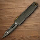 Microtech Auto Luminary Folding Knife 3.5" Bohler M390MK Steel Blade Green Aluminum Handle