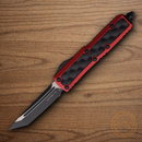 Microtech Auto UTX-85 Daytona Folding Knife 3.5" Premium Steel Blade Red/Black Aluminum Handle