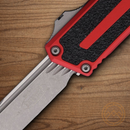 Microtech Auto Scarab II 3.9" Bohler M390MK Steel Blade Red/Black Aluminum Handle