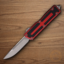 Microtech Auto Scarab II 3.9" Bohler M390MK Steel Blade Red/Black Aluminum Handle