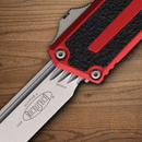 Microtech Auto Scarab II 3.9" Bohler M390MK Steel Blade Red/Black Aluminum Handle