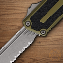 Microtech Auto Scarab II 3.9" Bohler M390MK Steel Blade OD Green/Black Aluminum Handle