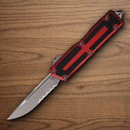 Auto Scarab II Folding Knife 3.9" Bohler M390MK Steel Blade Red/Black Aluminum Handle