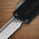 Microtech Auto Scarab II 3.9" Bohler M390MK Steel Blade Black Aluminum Handle