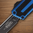 Auto Scarab II Folding Knife 3.9" Bohler M390MK Steel Blade Blue/Black Aluminum Handle