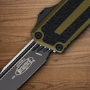 Auto Scarab II Folding Knife 3.9" Bohler M390MK Steel Blade OD Green/Black Aluminum Handle