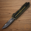 Auto Scarab II Folding Knife 3.9" Bohler M390MK Steel Blade OD Green/Black Aluminum Handle