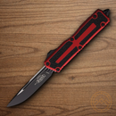Auto Scarab II Folding Knife 3.9" Bohler M390MK Steel Blade Red/Black Aluminum Handle