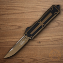 Auto Scarab II Folding Knife 3.9" Bohler M390MK Steel Blade Bronze Aluminum Handle