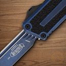 Auto Scarab II Folding Knife 3.9" Bohler M390MK Steel Blade Blue/Black Aluminum Handle