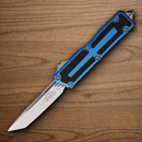 Microtech Auto Scarab II Folding Knife 3.9" Bohler M390MK Blue/Black Aluminum Handle