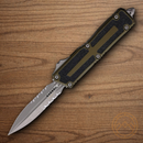 Microtech Auto Scarab II Folding Knife 3.9" Premium Steel Blade OD Green/Black Aluminum Handle