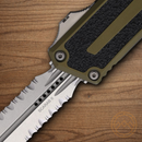 Microtech Auto Scarab II Folding Knife 3.9" Premium Steel Blade OD Green/Black Aluminum Handle