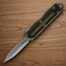 Microtech Auto Scarab II Folding Knife 3.9" Premium Steel Blade OD Green/Black Aluminum Handle