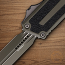 Microtech Auto Scarab II Folding Knife 3.9" Bohler M390MK Steel Blade Moss Green/Black Aluminum Handle