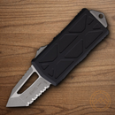 Microtech Auto Exocet Folding Knife 1.94" Premium Steel Blade Black Aluminum Handle