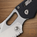 Microtech Stitch S/E Ram Folding Knife 3.75" Bohler M390MK Steel Blade Black G10 Handle