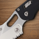 Microtech Stitch S/E Ram Folding Knife 3.75" Bohler M390MK Steel Blade Black G10 Handle