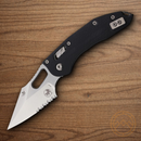 Microtech Stitch S/E Ram Folding Knife 3.75" Bohler M390MK Steel Blade Black G10 Handle