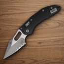 Microtech Stitch S/E Ram Folding Knife 3.75" Bohler M390MK Steel Blade Black G10 Handle