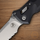Microtech Socom Delta Ram-Lok Folding Knife 4" Bohler M390MK Steel Blade Black Aluminum Handle