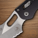 Microtech Stitch S/E Ram Lok Folding Knife 3.75" Bohler M390MK Steel Blade Black G10 Handle