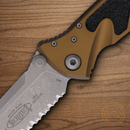 Microtech Socom Elite Folding Knife 4" Premium Steel Blade Tan/Black Aluminum Handle
