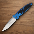 Microtech Socom Elite Folding Knife 4" Premium Steel Blade Blue/Black Aluminum Handle
