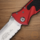 Microtech Socom Elite Folding Knife 4" Bohler M390 Steel Blade Red/Black Aluminum Handle