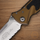 Microtech Socom Elite Folding Knife 4" Premium Steel Blade Tan/Black Aluminum Handle