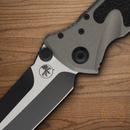 Microtech Socom Elite Folding Knife 4" Premium Steel Blade Gray/Black Aluminum Handle