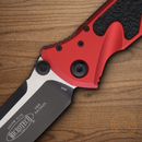 Microtech Socom Elite Folding Knife 4" Premium Steel Blade Red/Black Aluminum Handle