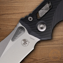 Microtech Amphibian Folding Knife 4" Bohler M390MK Steel Blade Black Tan G10 Handle