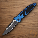 Microtech Socom Elite Folding Knife 4" Premium Steel Blade Blue/Black Aluminum Handle
