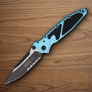 Microtech Socom Elite Folding Knife 4" Premium Steel Blade Turquoise/Black Aluminum Handle