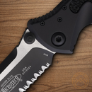 Microtech Socom Elite Folding Knife 4" Premium Steel Blade Black Aluminum Handle