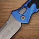 Microtech Auto Socom Elite Folding Knife 4" Premium Steel Blade Blue/Black Aluminum Handle