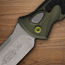 Microtech Auto Socom Elite Folding Knife 4" Premium Steel Blade Green/Black Aluminum Handle