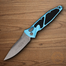 Microtech Auto Socom Elite 4" Premium Steel Blade Turquoise/Black Aluminum Handle