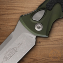 Microtech Auto Socom Elite 4" Premium Steel Blade Green/Black Aluminum Handle
