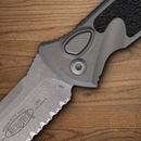 Microtech Auto Socom Elite Folding Knife 4" Premium Steel Blade Gray/Black Aluminum Handle