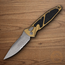 Microtech Auto Socom Elite Folding Knife 4" Premium Steel Blade Tan/Black Aluminum Handle