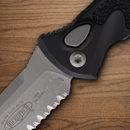 Microtech Auto Socom Elite Folding Knife 4" Premium Steel Blade Black Aluminum Handle