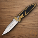 Microtech Auto Socom Elite Folding Knife 4" Premium Steel Blade Tan/Black Aluminum Handle